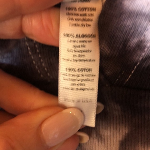 Over the Limit cropped tie dye hoodie womens size M drop shoulder - Picture 6 of 6